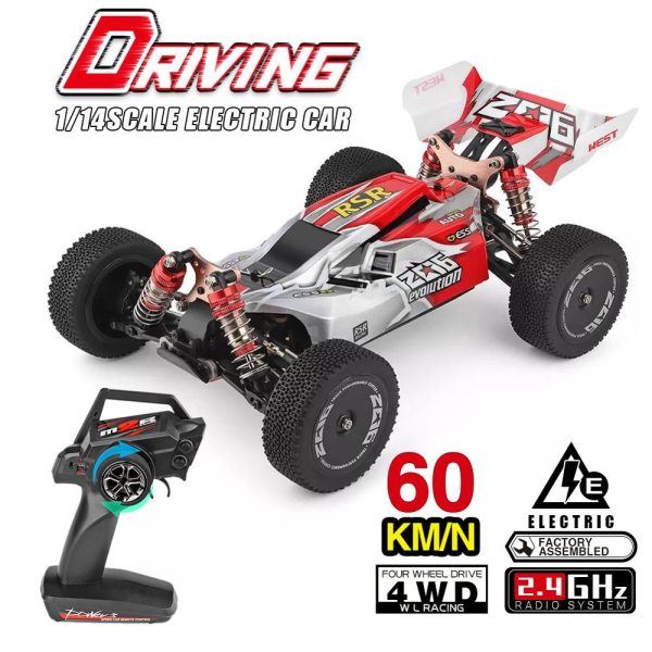 Wltoys 144001 1 14 2.4G RC Buggy 4WD High Speed Racing RC Car Vehicle Models 60km h RC Racing Car 550 Motor RC Off-Road Car RTR For Sale