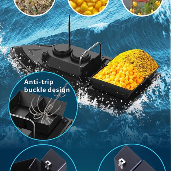 Fishing Tool Smart RC Bait Boat Toys Dual Motor Fish Finder Ship For fishing Boat Remote Control 500m Fishing Boats Speed a Boat Online Hot Sale