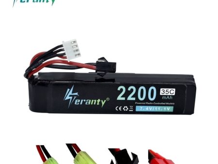 #102mm 11.1v 2200mAh Lipo Battery for Water Gun 3S 11.1V battery for Mini Airsoft BB Air Pistol Electric Toys Guns Parts 1Pcs Supply