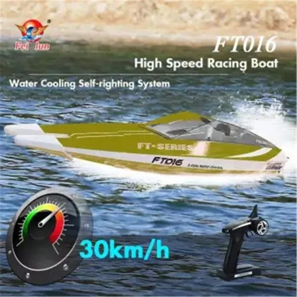 FT016 2.4G 30km h Wireless High Speed RC Racing Boat Toy for Kids Adults Online now