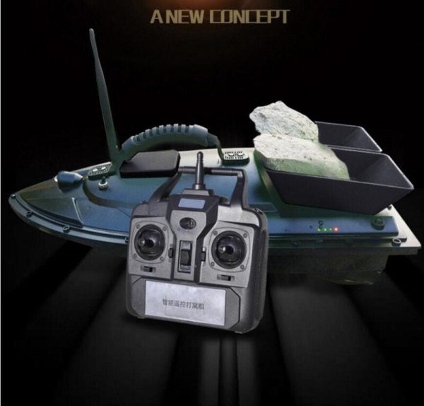 Free Bag Auto RC Remote Control Fishing Bait Boat Toy 500M Waterproof grass Twin-Bucket Roll RC Dipping boat With Night Light For Cheap