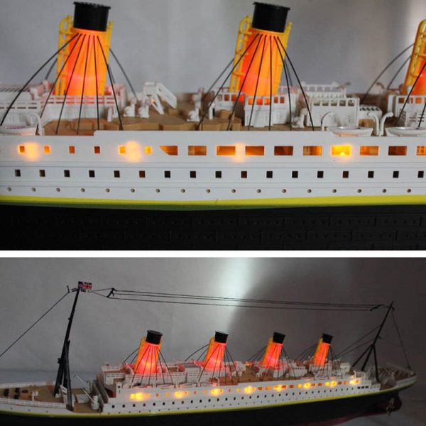 RC Boat 1:325 Titanic Sea Grand Cruise Ship 3D Titanic Century Classic Love Story RC Boat High Simulation Ship Model Toys Online now