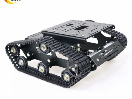 YP100 Metal Tracked Robot Tank Chassis with Aluminum Alloy Frame Robotic Arm Interface Holes for Robot Project Graduation Design For Cheap