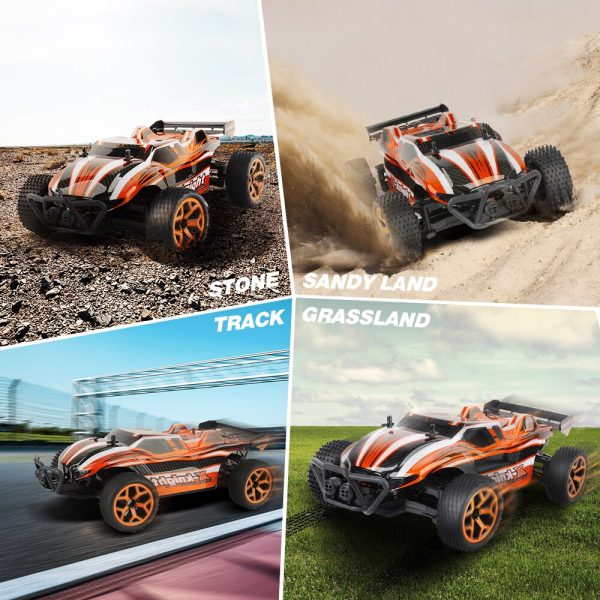 4CH Off-Road Vehicles Model Toy 20km h High Speed RC Car Dirt Bike Electric Orange Remote Control Car for kids Big Sale For Cheap