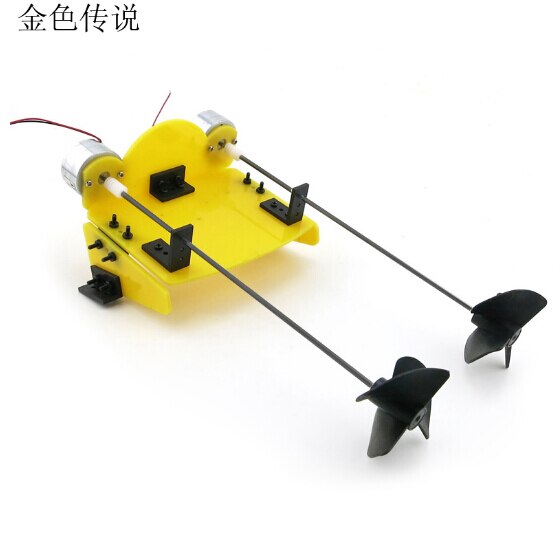 DIY Handmade Accessory Boat Ship Kit Electric Two Motor Propeller Power Driven for Remote Control Boat Model Robot F17929 Discount