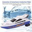 Rc Boat For Mini Kids Rc Remote Control Speed Boats Toy Racing Model 2.4GHZ Four-channel Small Remote Yacht Children s Gift Discount