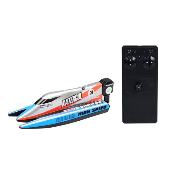 RC Boat 2.4GHz 4 CH High Speed Mini RC Racing Boat Drop Bruise Rechargeable Powerful Speedboat Children Toys Hobby Best Gifts Cheap