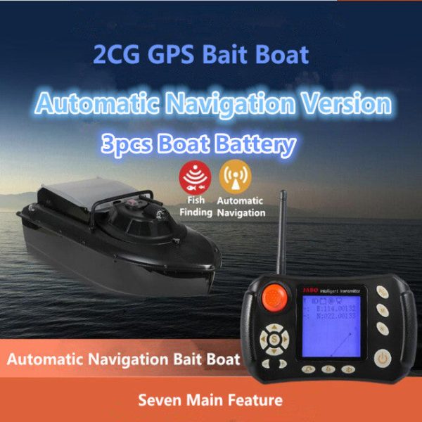 Free Bag JABO 2CG 20A 10A GPS Auto Return Fishing Bait Boat GPS Fish finder bait boat Automatic Navigation RC Boat with bag toys Fashion