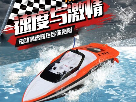 High Speed RC Boat 2.4GHZ 4 Channel 30km h Radio Remote Control RC Racing Boat Electric Toys RC Toys for Childern Gifts For Discount