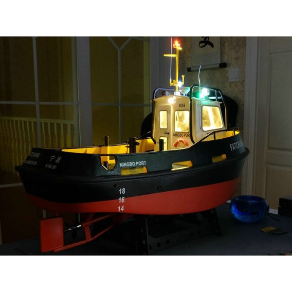 DIY Simulation remote control ship model kit for Tug804 tugboat rescue ship small-scale and moped tugboat 1:18 Online Sale