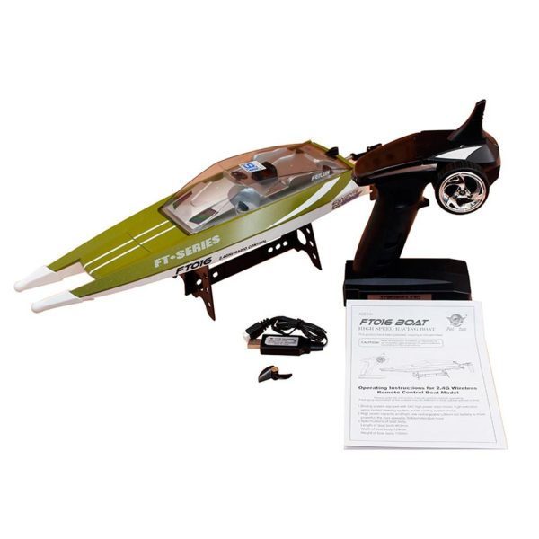 FT016 2.4G 30km h Wireless High Speed RC Racing Boat Toy for Kids Adults Online now