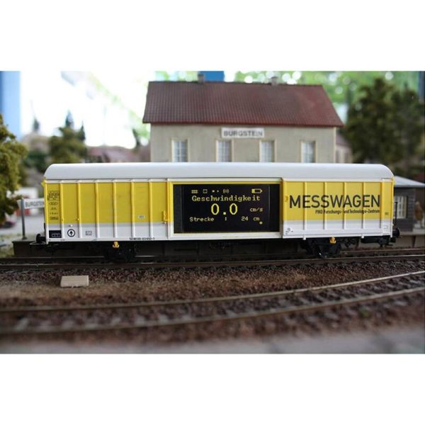 The train model speed-measuring car 55050 can be connected with the wifi track inspection car HO1: 87boy birthday shift For Sale