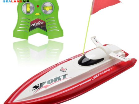 New Red Blue Ship Radio Remote Control Boat Double Motor Mini RC Speedboat Toys Children Outdoor Racing Boats with Original Box For Sale