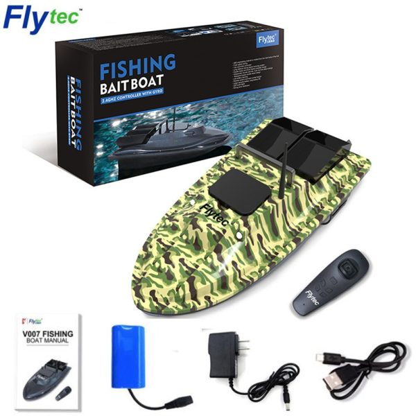 Flytec V007 RC Boat Outdoor Speed Nesting Fixed Cruise Yaw Correction Ship Strong Wind Resistance LED Fishing Boat Searchlight Discount