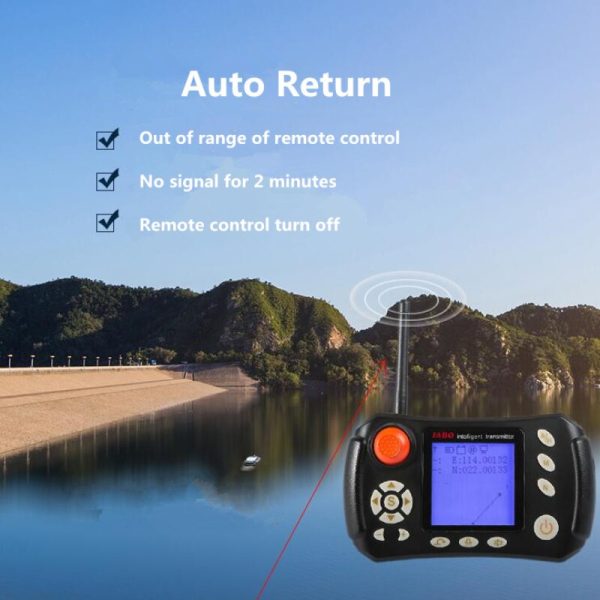 Free Bag JABO 2CG 20A 10A GPS Auto Return Fishing Bait Boat GPS Fish finder bait boat Automatic Navigation RC Boat with bag toys Fashion