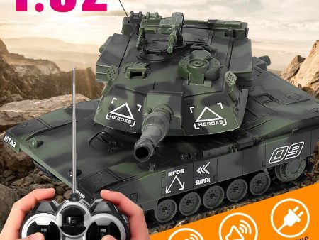 1:32 RC War Tank Tactical Vehicle Main Battle Military Remote Control Tank with Shoot Bullets Model Electronic Hobby Boy Toys Fashion