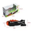 Mini Micro-Radio Remote Control RC Submarine Ship Boat With Led Light Toy Gift Discount