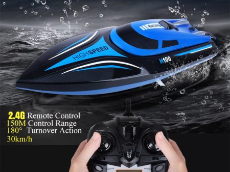 High Speed RC Boat 2.4GHZ 4 Channel 30km h Radio Remote Control RC Racing Boat Plastic Electric Remote-Control Speedboat for Boy For Discount