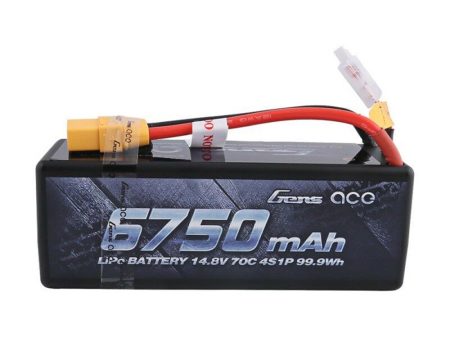 Gens ACE 14.8V 6750mAh 70C 4S1P XT90 Plug Lipo Battery for 1 8 RC Vehicles Model Car For Cheap