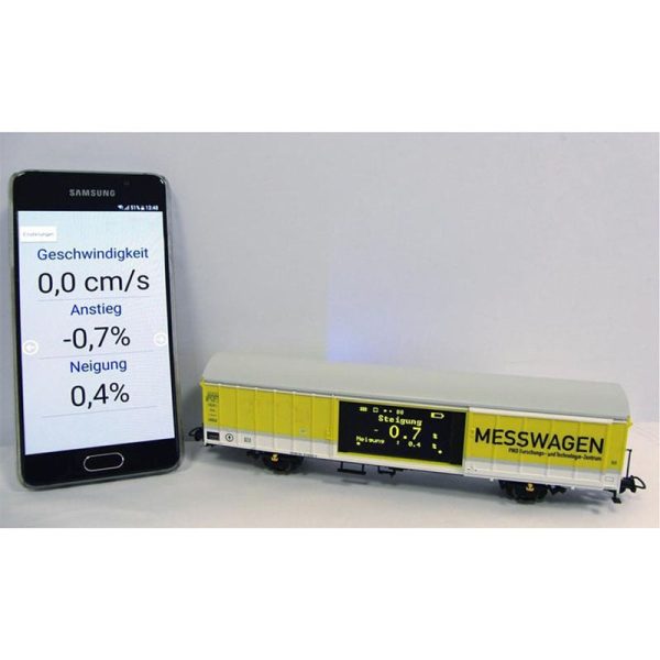 The train model speed-measuring car 55050 can be connected with the wifi track inspection car HO1: 87boy birthday shift For Sale