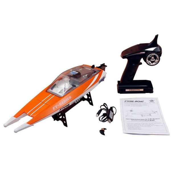 FT016 2.4G 30km h Wireless High Speed RC Racing Boat Toy for Kids Adults Online now