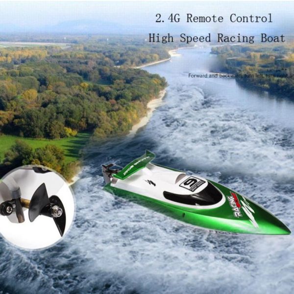 RC Boat Skytech H101 2.4G Remote Control 180 Flip High Speed Charger Electric RC Racing Boat for kids gift t227 30# Online Hot Sale