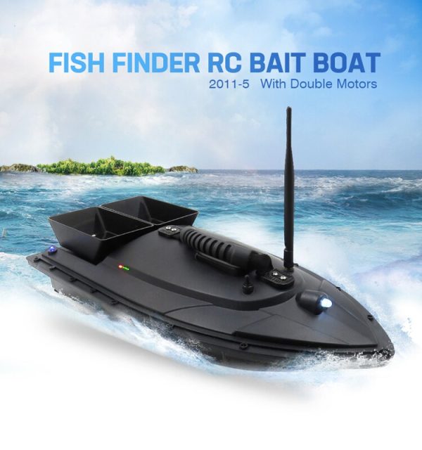 Flytec 2011-5 Fishing Tool Smart RC Bait Boat Toy Dual Motor Fish Finder Remote Control Fishing Boat Speedboat 500 Meters Hot on Sale