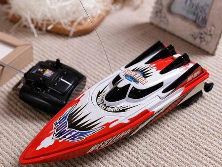 Hot Sale Radio Remote Control Twin Motor High Speed Boat RC Racing Children Outdoor Racing Boat For Discount