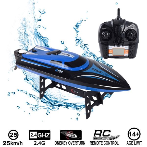 High Speed RC Boat 2.4GHZ 4 Channel 30km h Radio Remote Control RC Racing Boat Plastic Electric Remote-Control Speedboat for Boy For Discount