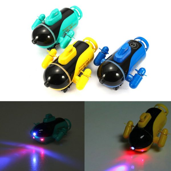 Mini Radio Racing RC Submarine Remote Control Boat Toy Gift With LED Light Light RC Toy Gift Colors Waterproof For Discount