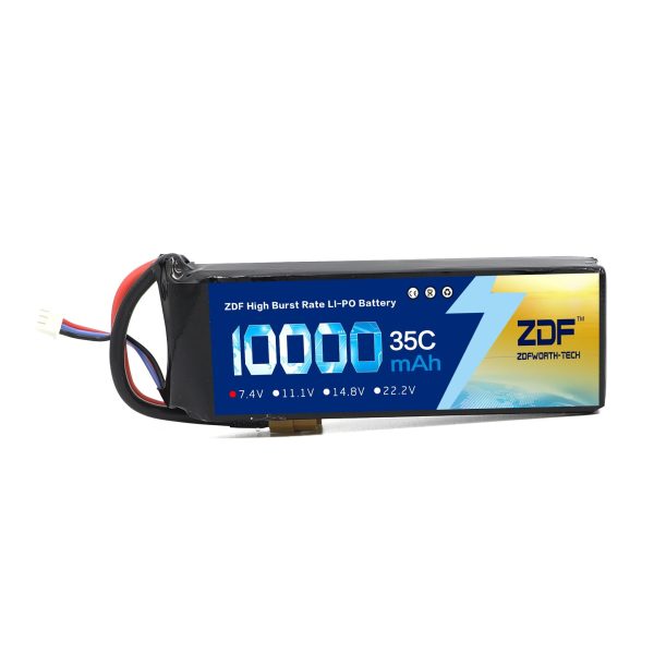 ZDF RC Car Lipo Battery 2S 3S 7.4V   11.1V 10000mah 35C Max 70C XT90   XT60  T Plug For Rc Airplane Traxxas Car RC Truck Fashion