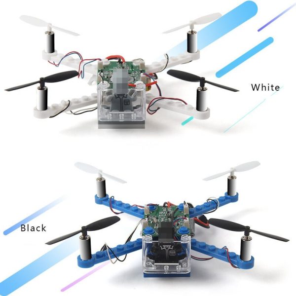 RC Helicopter DIY Building Blocks Drone 2.4G 4CH Mini Drones 3D DIY Bricks Quadcopter Assembling DIY Educational Toys Online Sale