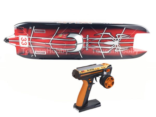 E51 RTR Dual Motors Electric RC Racing Boat W 120A ESC RadioSys 100kmh battery Spider Painting THZH0049 Online now