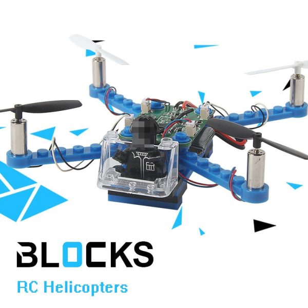 RC Helicopter DIY Building Blocks Drone 2.4G 4CH Mini Drones 3D DIY Bricks Quadcopter Assembling DIY Educational Toys Online Sale