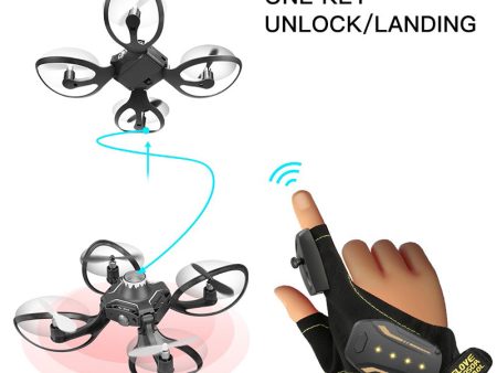 2019 New Original W606-16 Valcano Gloves Control Interactive Mini Drone Quadcopter Wifi FPV 480P Camera RC Helicopter Quadcopter Online Hot Sale