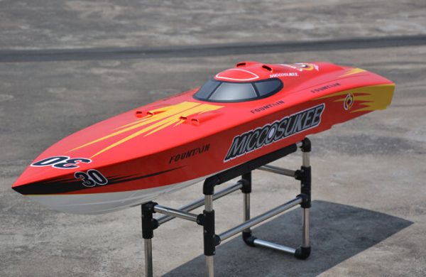 DT G26I P1 Blade Fiberglass 26CC Gasoline RC Boat SpeedBoat w  26CC engine with Clutch -Red Color For Cheap