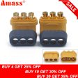 10 x Amass MR60 Plug w Protector Cover 3.5mm 3 core Connector T plug Interface Connector Sheathed for RC Model (5 Pair ) Supply