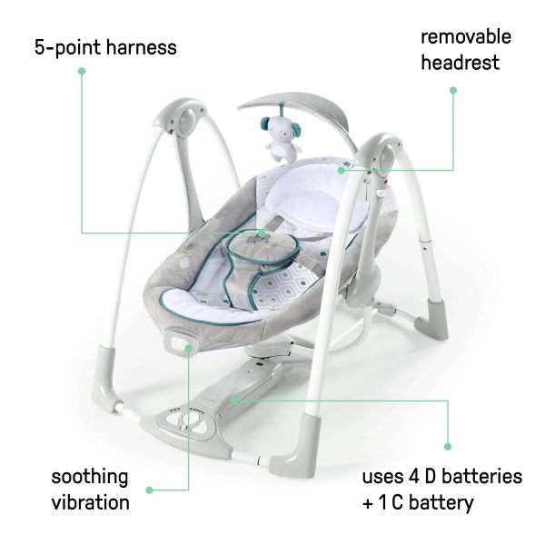 ConvertMe Swing-2-Seat Portable Swing™ - Nash™ Online now