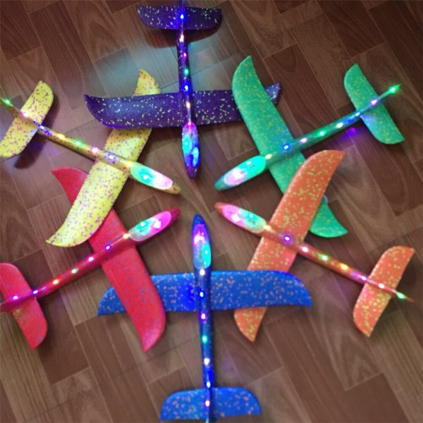 Hand throw airplane EPP Foam Outdoor Launch Glider Plane Kids Toys 48 cm Interesting Launch Throwing Inertial Model Gift funny on Sale