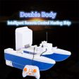 Professional Outside Fishing Electric RC Bait Boat Double Body Folding 500M 1.5KG Wireless Automatic Feeding Remote Control Boat Hot on Sale