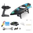 RC Boat JJRC S3 Latitude Remote Control Boat 2.4GHz 2CH 25KM h Portable Mini RC Boat (JJRC-S3) Ship RC Toys For Children Kids For Sale