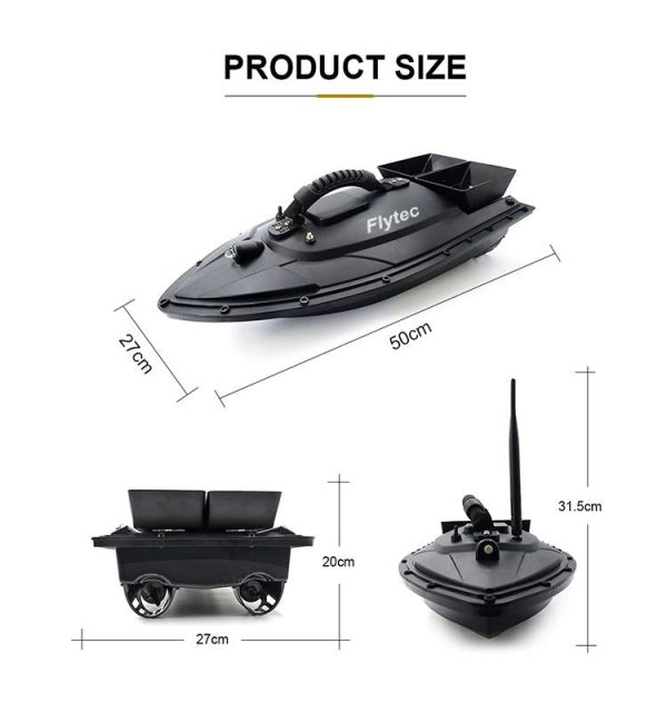 LeadingStar Flytec 2011-5 Electric Fishing Bait RC Boat 500M Remote Fish Finder 5.4km h Double Motor Toys Kit   RTR Version Online