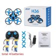 RC Helicopter JJRC H36 Mini Drone 2.4GHz 6-Axis Gyro Headless Mode One Key Return RC Quadcopter VS JJRC H8 Mini H20 Dron Cheap