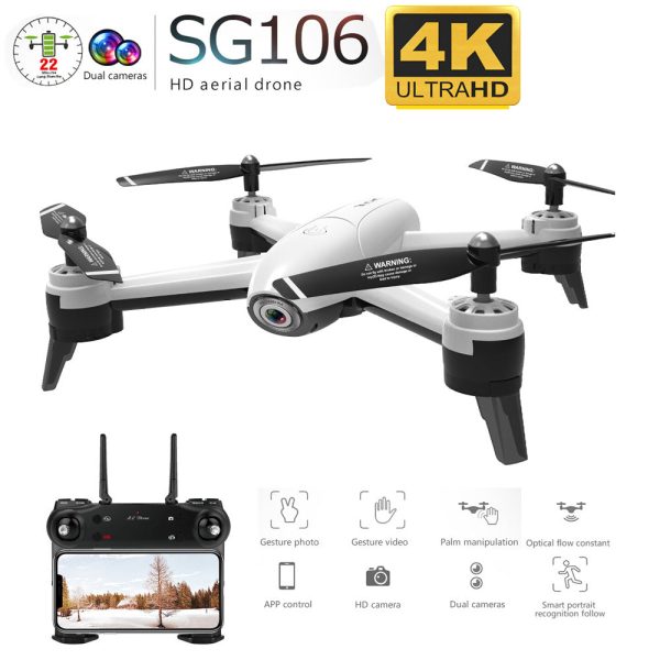 SG106 WiFi FPV RC Drone 4K Camera Optical Flow 1080P HD Dual Camera Aerial Video RC Quadcopter Aircraft Quadrocopter Toys Kid Hot on Sale