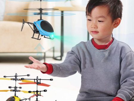 Mini RC Drone Fly RC Helicopter Aircraft Suspension Induction Helicopter Kids Toy LED Light Remote Control Toys for Children Discount