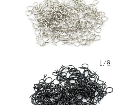 100pcs lot 1 10 1 8 Stainless Steel Body Clips Pins For RC Car Racing Shell Wind Tail Parts For Cheap