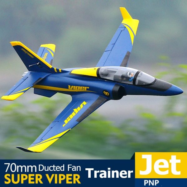 FMS RC Airplane 70mm Super Viper Ducted Fan EDF Jet Trainer 6S 6CH with Retracts Flaps PNP EPO Model Hobby Plane Aircraft Avion on Sale