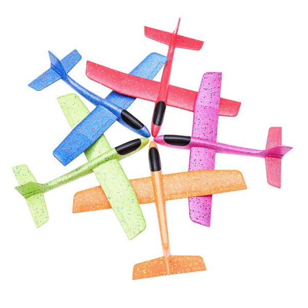 48cm Airplane Foam Toys Light Flying Mini Foam Throwing Glider Inertia DIY Aircraft Toy Hand Launch Airplane Model Toys Fashion