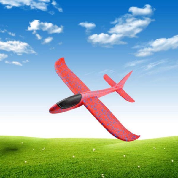 48CM Hand Throw Foam Plane Toys Outdoor Launch Glider airplane Kids Gift Toy Free Fly Plane Toys Puzzle Model Jouet Hot on Sale