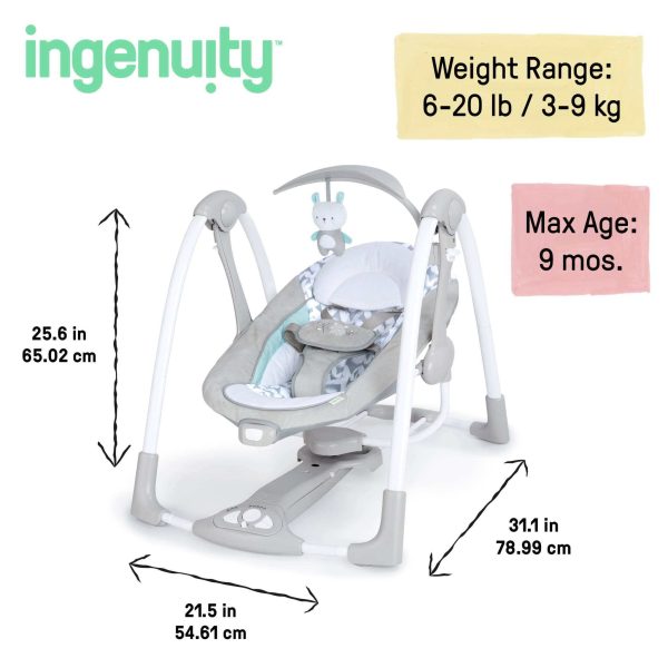 ConvertMe Swing-2-Seat Portable Swing™ - Raylan™ Fashion